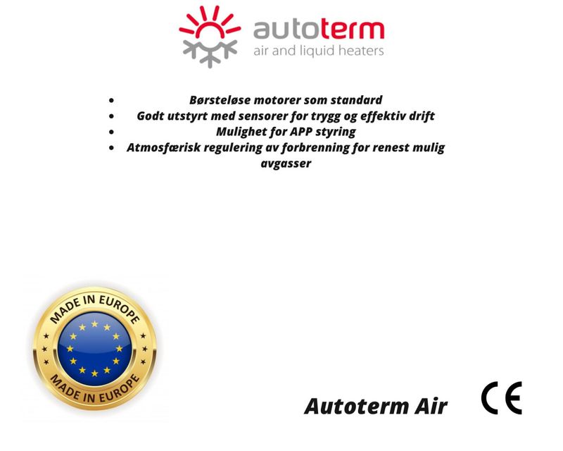 Autoterm Air 4 KW 12 Volt